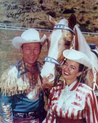 Roy Rogers and Dale Evans with Trigger